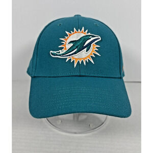 '47 Brand Miami Dolphins Hat Cap Strap Back One Size Mens Teal NFL Embroidered